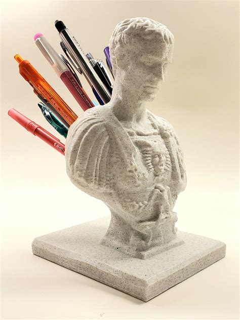 julius caesar pencil holder